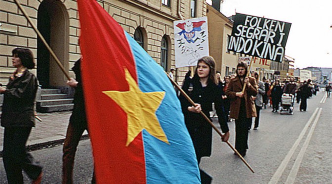 Vietnamdemonstration i Uppsala.