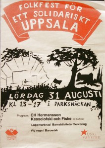 Folkfest för ett solidariskt Uppsala 31 augusti, Arr.Ung vänster